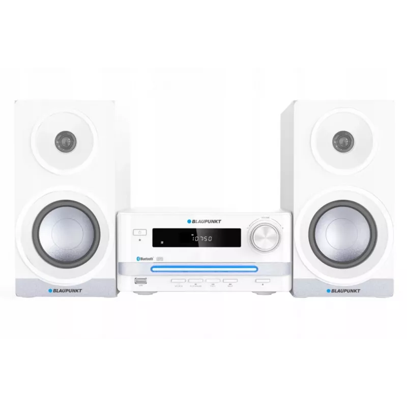 Home audio microsysteem BLAUPUNKT MS16BT 15 W, CD/USB/MP3, Bluetooth, FM RDS, wit