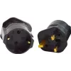Maclean MCE154 stekkeradapter, EU-stopcontact naar UK-stekker, zwart