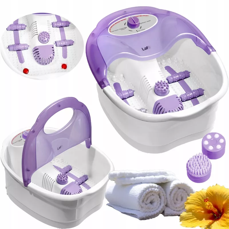 LAFE MFS-002 voetbad-massageapparaat met verwarming en bubbelfunctie