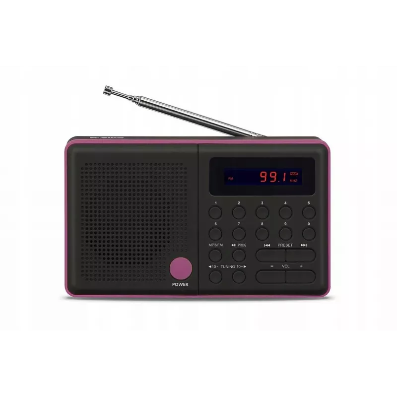 Radio Pliszka USB, FM zwart