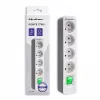 Verlengsnoer Qoltec 50288 1,8 m 4 stopcontacten binnen wit