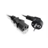 Netkabel SAVIO CL-146 — 3 m, IEC C13 naar IEC type E, zwart