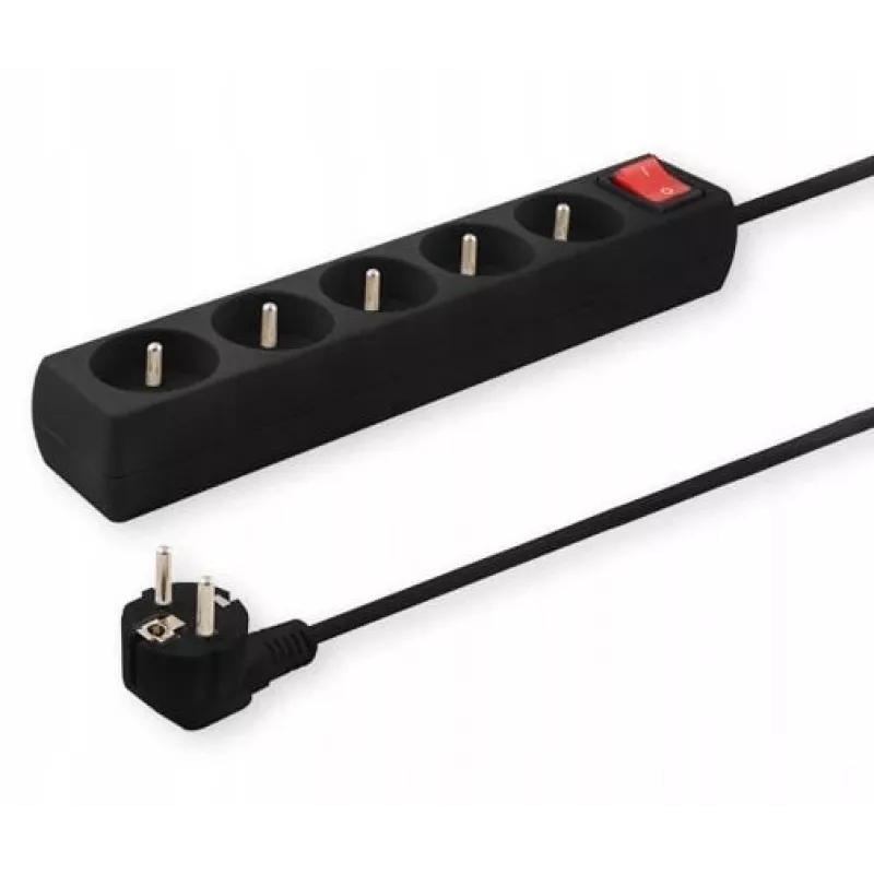 SAVIO LZ-03 stekkerdoos zwart