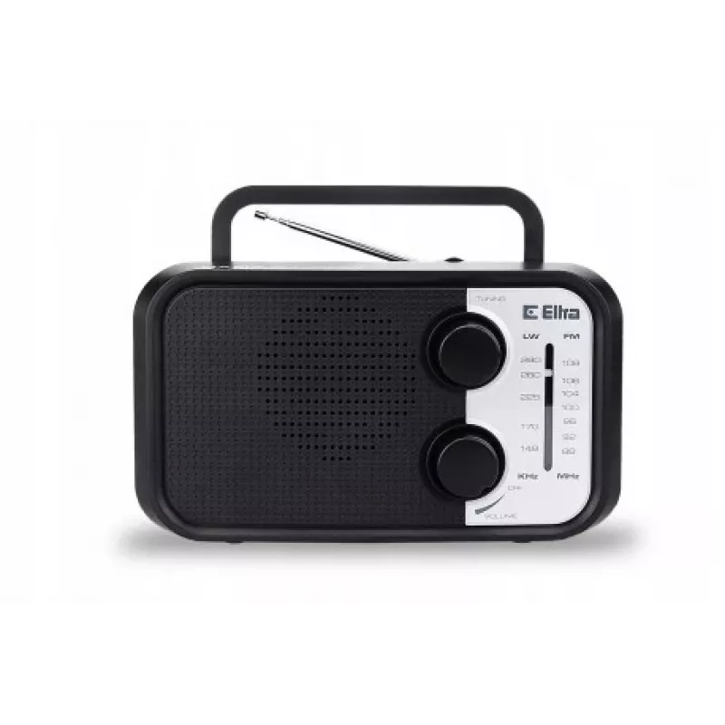 Draagbare radio Eltra DANA zwart – FM/AM-ontvanger, compact design