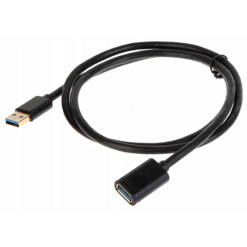 UNITEK Y-C457GBK USB-kabel USB 3.2 Gen 1 (3.1 Gen 1) 1 m USB A zwart