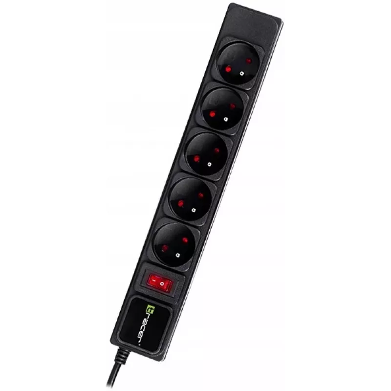 Tracer PowerWatch zwart 5 AC-stopcontacten 3 m Type-C