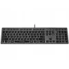 Bekabeld A4Tech-toetsenbord FX60H USB QWERTY – Full-Size 100%, achtergrondverlichting wit, grijs, USB-hub