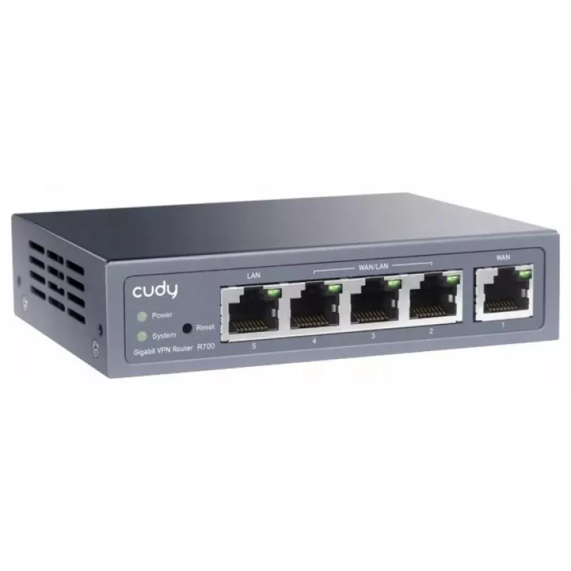 Cudy Gigabit Multi-WAN VPN-router bekabelde router Fast Ethernet, Gigabit Ethernet grijs