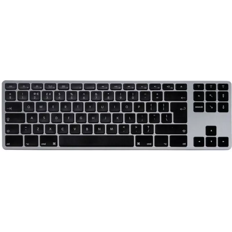 Mechanisch toetsenbord Matias FK408BTB-UK tenkeyless Bluetooth aluminium Space Gray