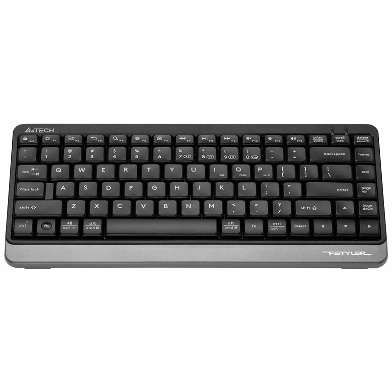 Draadloos toetsenbord A4Tech FSTYLER FBK11 2,4 GHz Bluetooth grijs – compacte layout, draadloze dual-modus