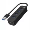 UNITEK uHUB Q4 USB 3.2 Gen 1 (3.1 Gen 1) Type-A 5000 Mbit/s zwart