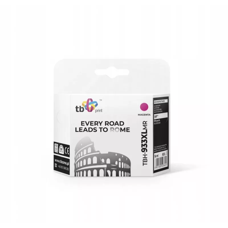 Inktpatroon voor HP Oj 6100 EPrinter TBH-933XLMR magenta ref.
