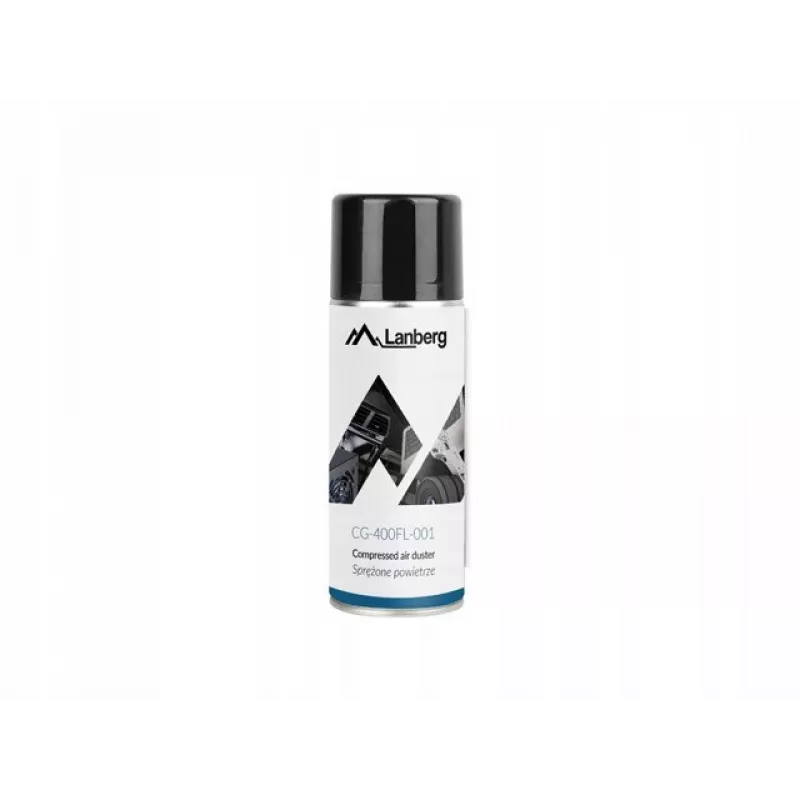Lanberg CG-400FL-001 perslucht voor reiniging, 400 ml