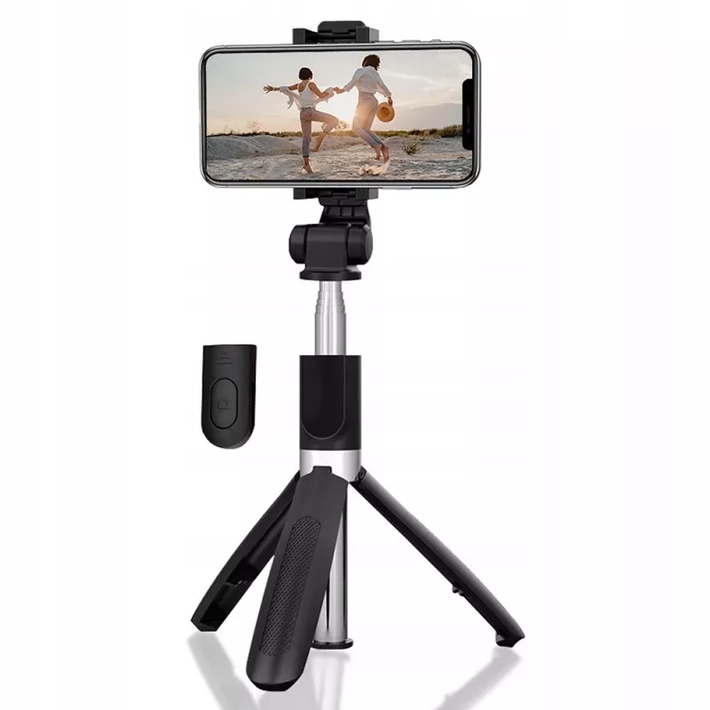 Statief MEDIA-TECH MT5542 selfiestatief 2in1 in hoogte verstelbaar licht