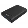 HDD/SSD-behuizing Unitek Y-3035 — 2,5/3,5 inch SATA, USB 3.2 Gen 1 (USB Type-B), 6 Gbit/s, zwart, AC-adapter