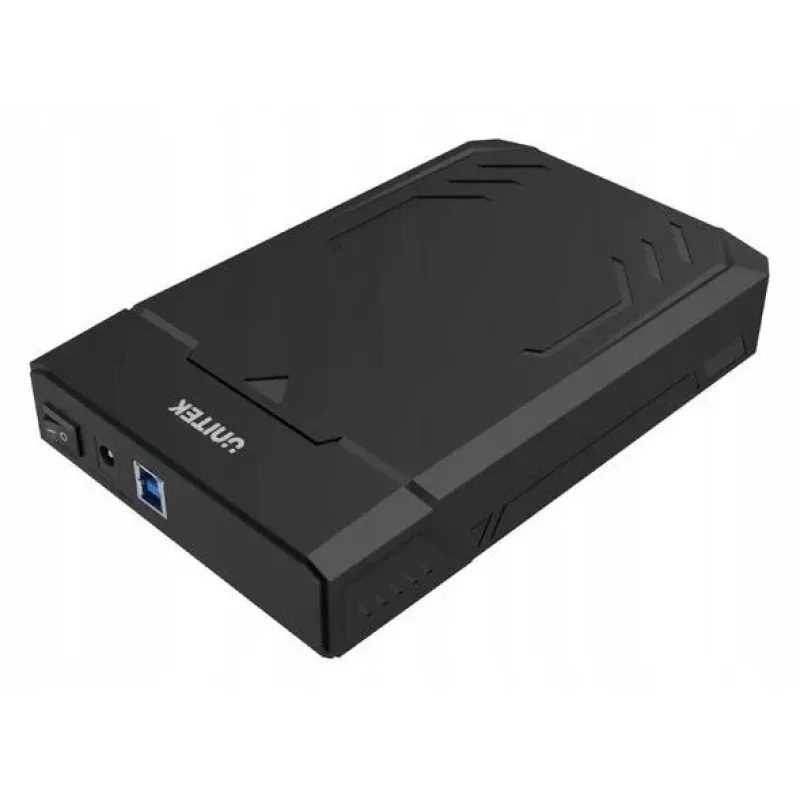 HDD/SSD-behuizing Unitek Y-3035 — 2,5/3,5 inch SATA, USB 3.2 Gen 1 (USB Type-B), 6 Gbit/s, zwart, AC-adapter
