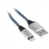 Lightning-kabel Tracer TRAKBK46269 1 m zwart blauw zilver