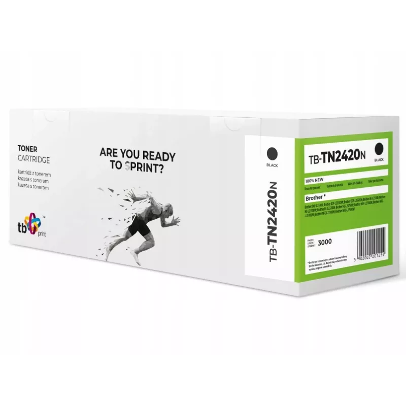 Toner voor Brother TN2420 TB-TN2420N 100% nieuw zwart