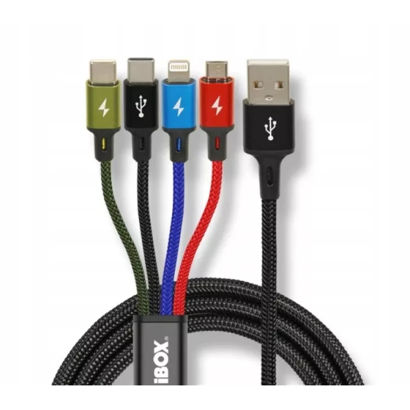 Universele 4-in-1-oplaadkabel I-BOX USB IKUM4W1