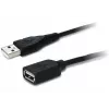 USB-verlengkabel Unitek Y‑C418GBK 5 m USB A naar USB A USB 2.0, zwart