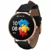 Leren smartwatch Garett Verona goud-zwart