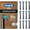 Oral-B Pro CrossAction vervangende borstelkoppen, 12 st.