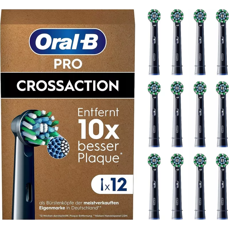 Oral-B Pro CrossAction vervangende borstelkoppen, 12 st.