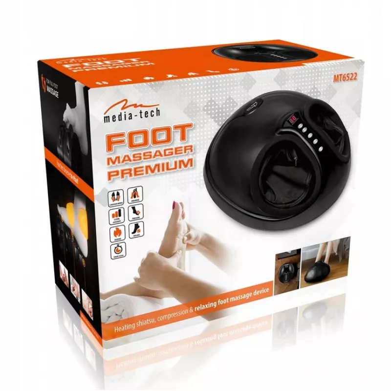 Voetmassageapparaat MEDIA-TECH MT6522 Premium met warmte en instelbare intensiteit