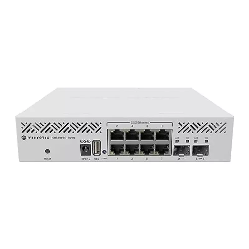 MikroTik CRS310-8G+2S+IN beheerbare switch, 8x 2,5G, 2x SFP+