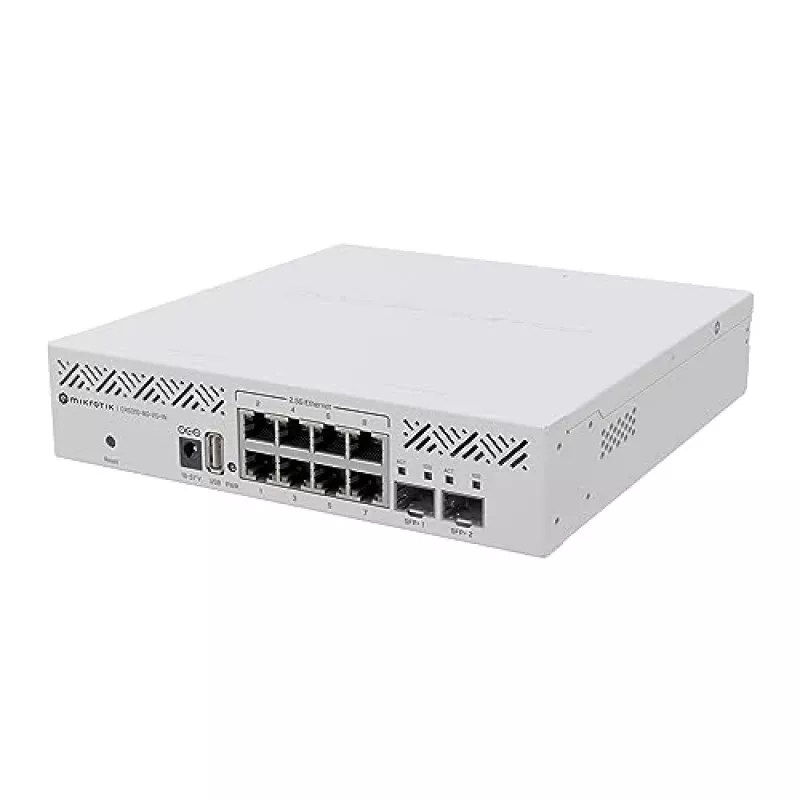 MikroTik CRS310-8G+2S+IN beheerbare switch, 8x 2,5G, 2x SFP+