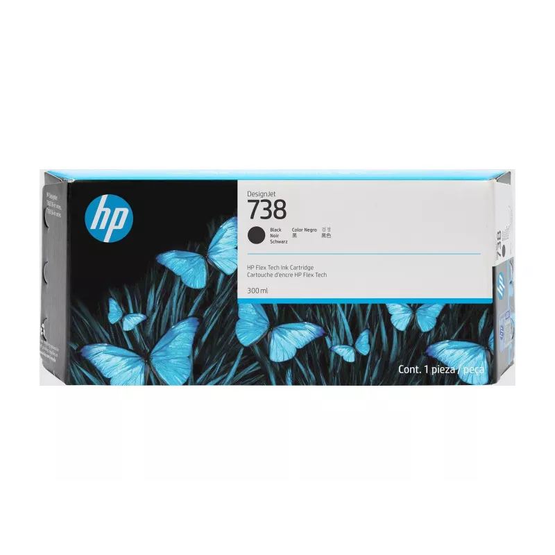 HP 738 300-ml zwart DesignJet inktcartridge