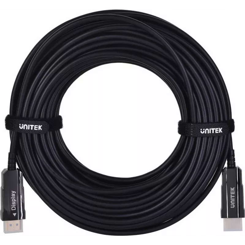 Unitek C11072BK-20M HDMI 2.0 AOC glasvezelkabel 20 m, 4K 60 Hz, zwart