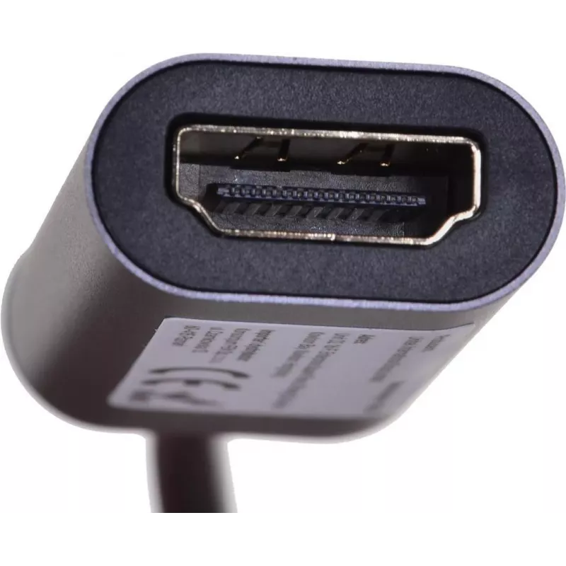 UNITEK V1420A videokabeladapter 0,15 m USB Type-C HDMI grijs