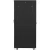 Lanberg FF01-8042-23B vrijstaande 19 inch serverkast 42U 800x1000 mm, geperforeerde gaasdeur, flatpack, zwart