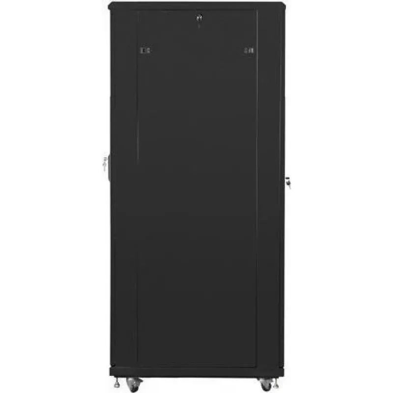 Lanberg FF01-8042-23B vrijstaande 19 inch serverkast 42U 800x1000 mm, geperforeerde gaasdeur, flatpack, zwart