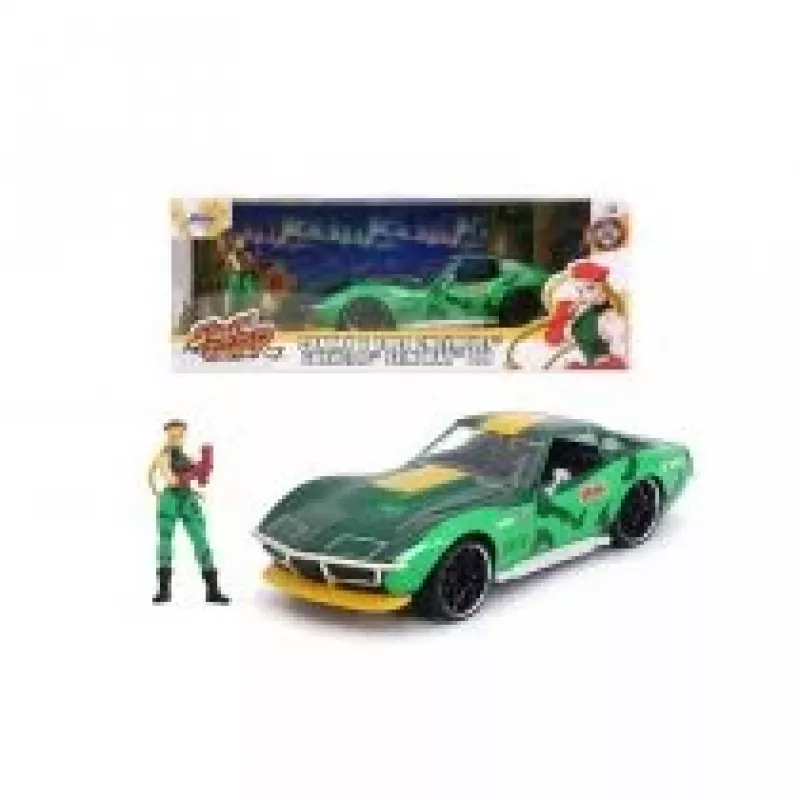 Auto Jada Toys Street Fighter 1969 Chevrolet 1:24 metaal groen