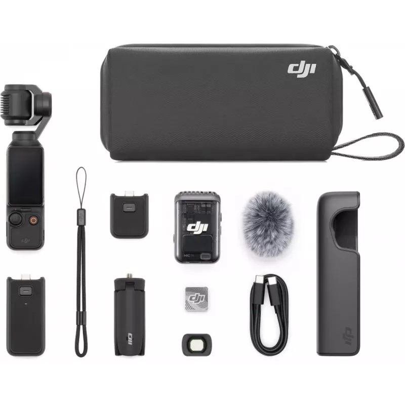 DJI Osmo Pocket 3 Creator Combo – 1 CMOS gimbalcamera, 4K/120fps, 2 OLED touchscreen