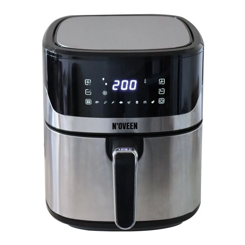 Heteluchtfriteuse NOVEEN AF550 — 6,5 l inhoud, 1600 W, tot 200°C, 8 programma's