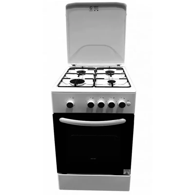 Gasfornuis MPM MPM-54-KGF-21, 4-pits kookplaat, 60 cm, gas, wit, energie-efficiëntieklasse A