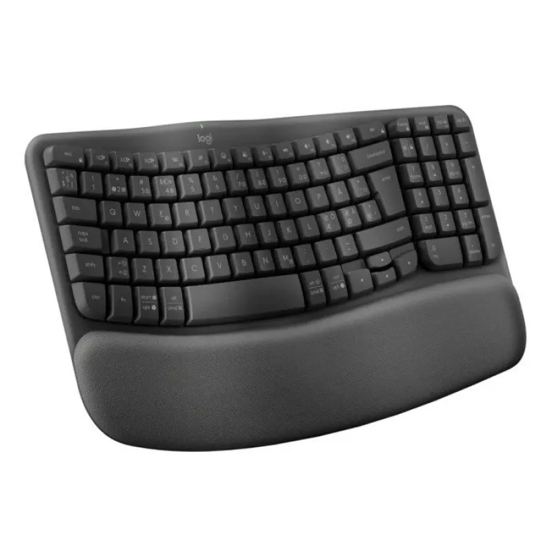 Logitech Wave Keys Office RF draadloos + Bluetooth QWERTY Deens Fins Noors Zweeds grafiet