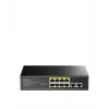Netwerk-switch Cudy FS1010PG — 10/100 Mbps, 8 PoE-poorten, 2 uplink, 120W PoE-budget, metalen behuizing