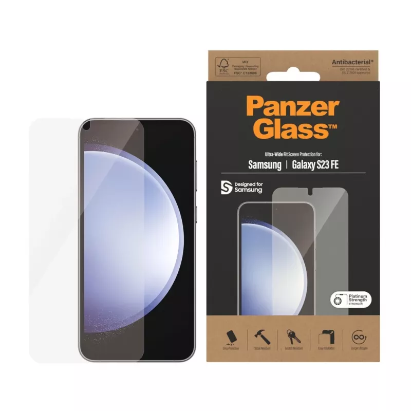 PanzerGlass ® Schermbeschermfolie Samsung Galaxy S23 FE | Ultra-Wide Fit