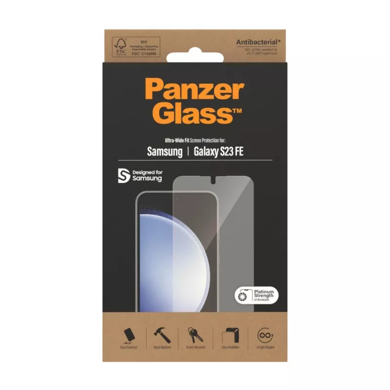 PanzerGlass ® Schermbeschermfolie Samsung Galaxy S23 FE | Ultra-Wide Fit