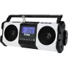 Draagbare radio Eltra MAJA – wit, compact ontwerp, batterij- of netvoeding