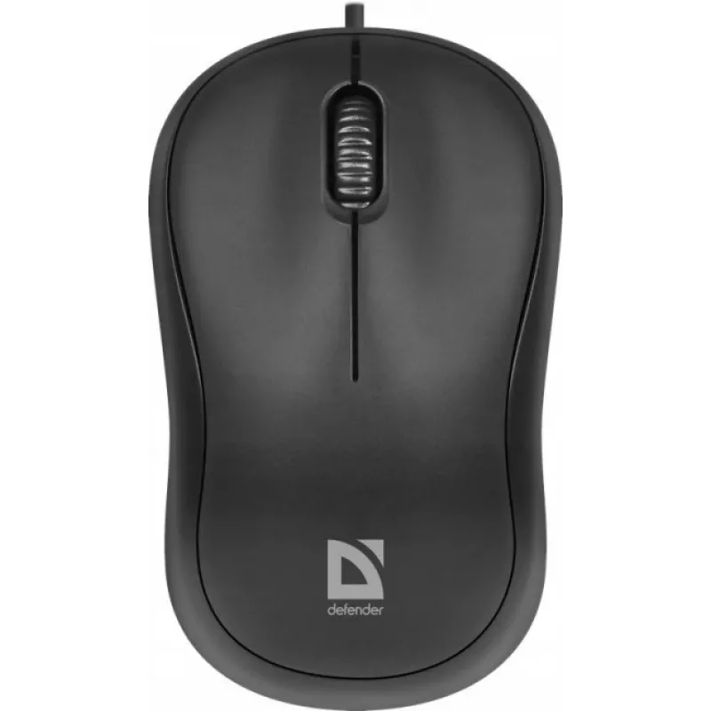 Bedrade optische muis DEFENDER PATCH MS-759 USB Type-A, dubbelhandig, 1000 DPI, zwart