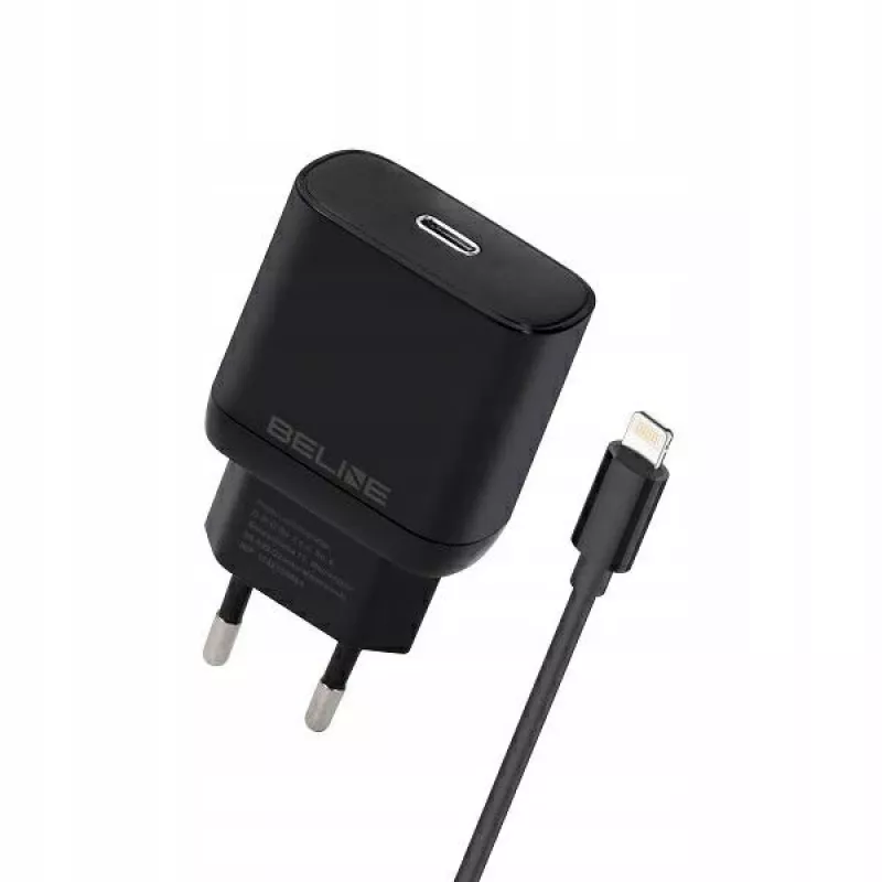 Oplader 30W USB-C naar Lightning Beline Beli02174 met zwarte kabel