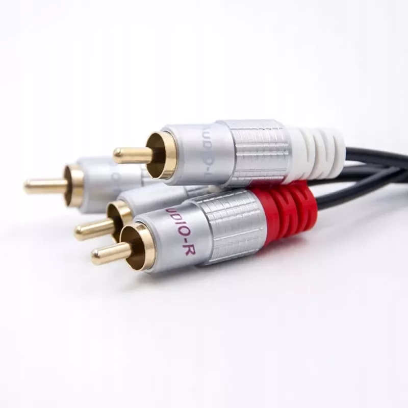 Audiokabel Qoltec 52337 2 m 2 x RCA zwart