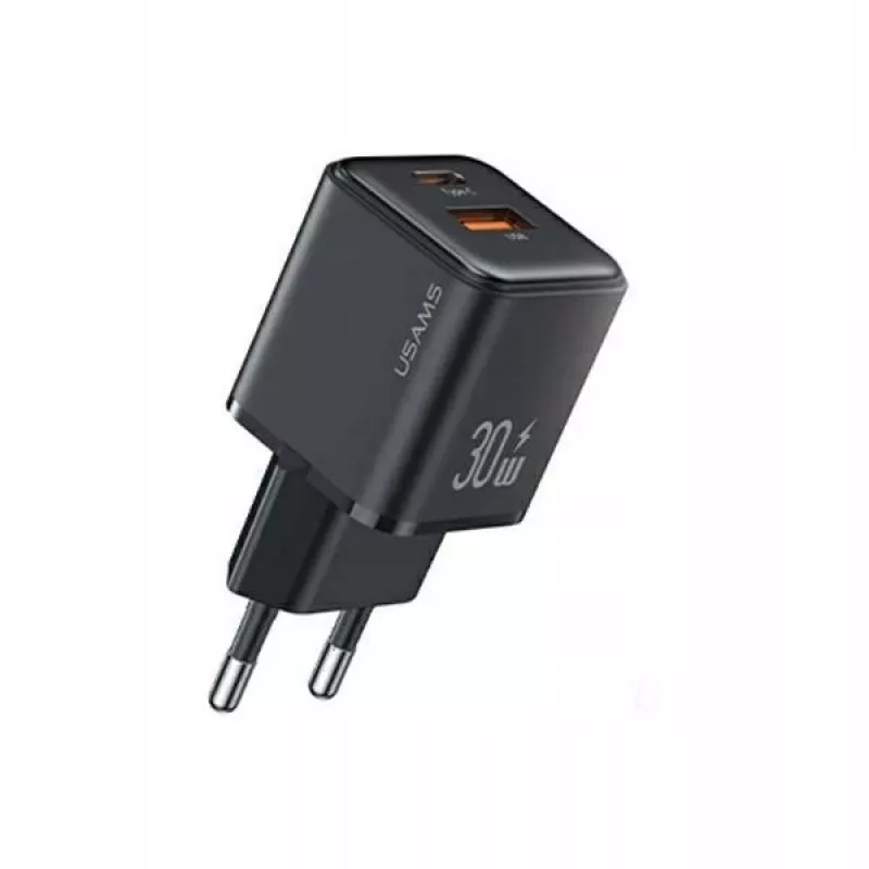 usams oplaadadapter USB-C + USB-A PD 3.0 30W CC189TC01