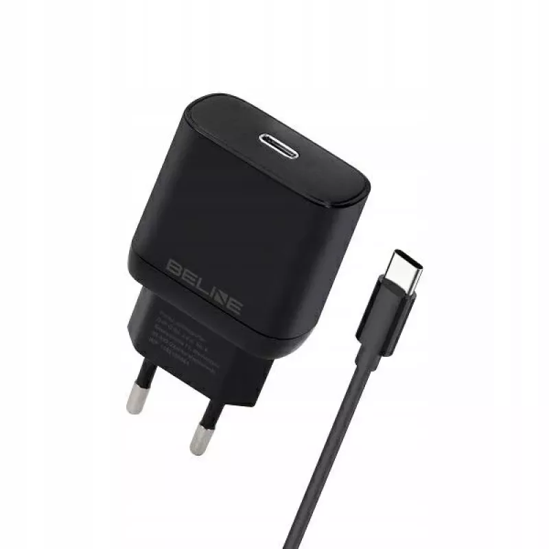 Oplader Beline Beli02176 30W USB-C met USB-C-kabel, zwart
