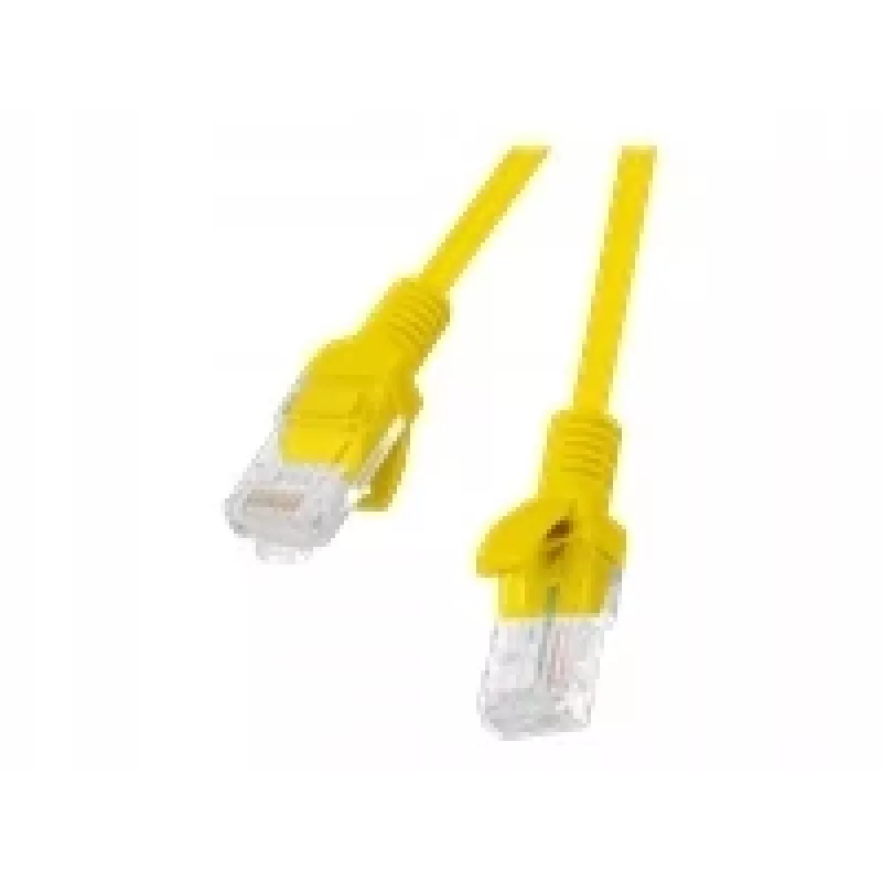 Lanberg PCU5-20CC-0025-Y Cat.5e UTP patchkabel, 0,25 m, Geel, 10-pack